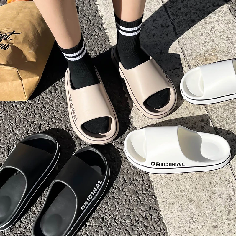 Summer Couple Slides Solid Col - đánh giá và giá Water Shoes