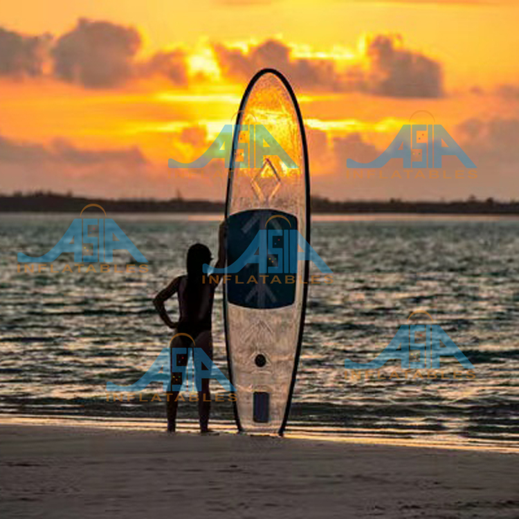 Crystal Clear Bottom Sup Stand - đánh giá và giá Surfboard Leash