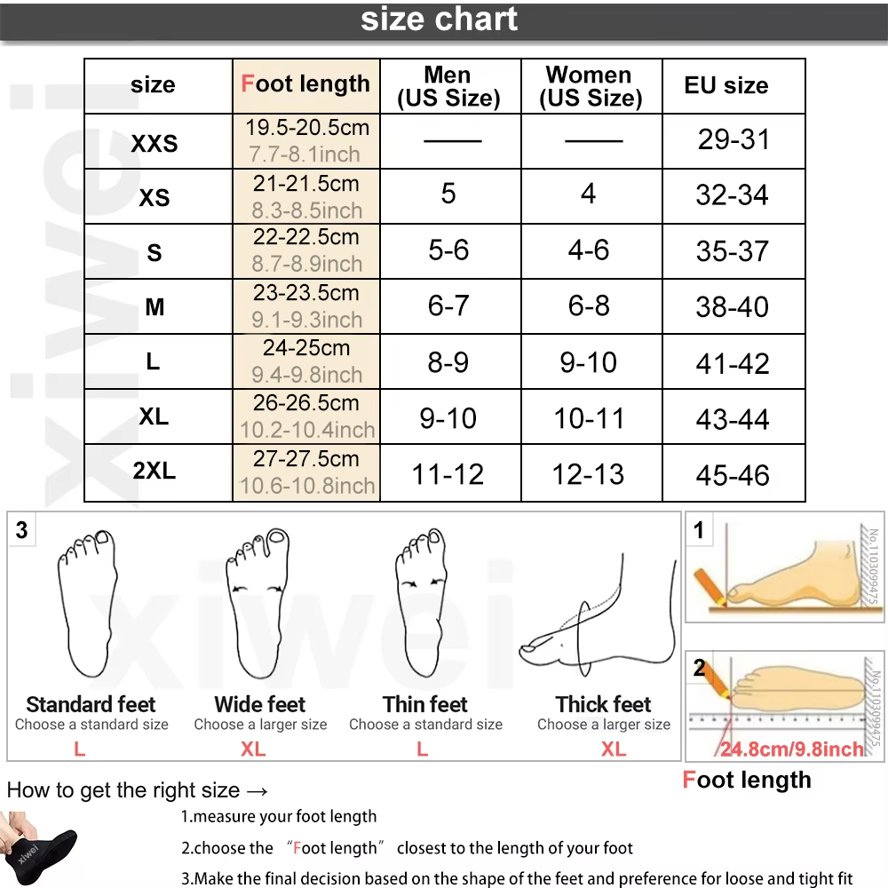 5mm Neoprene Socks 3mm Wetsuit - đánh giá và giá Swim Fins